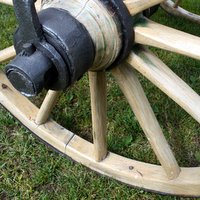 Old wooden wheel