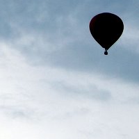 A hot air balloon