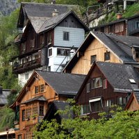 Houses on a hillside